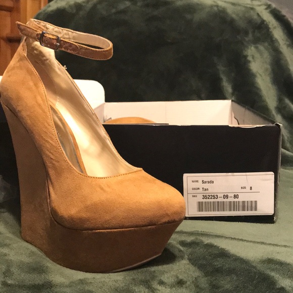 JustFab Shoes - High heel wedges NWOT